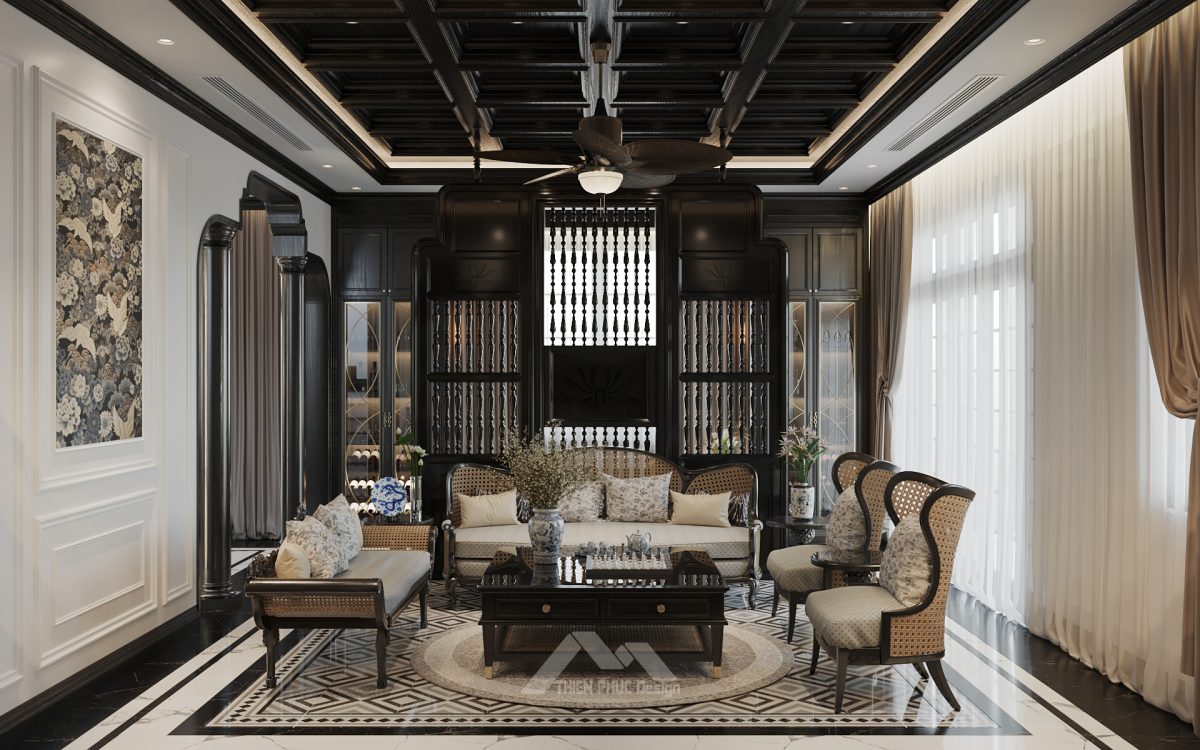 Thiết kế nội thất phong cách indochine đẹp