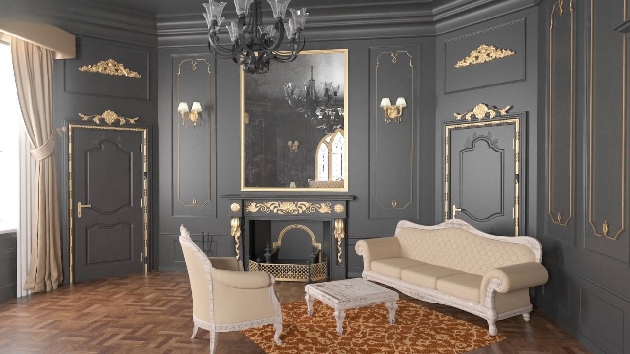 Bàn ghế phong cách hoàng gia Baroque quý tộc