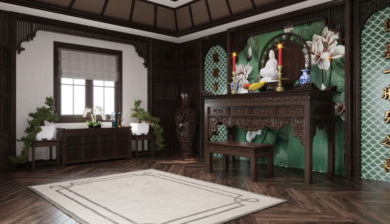 Bàn thờ gỗ tự nhiên