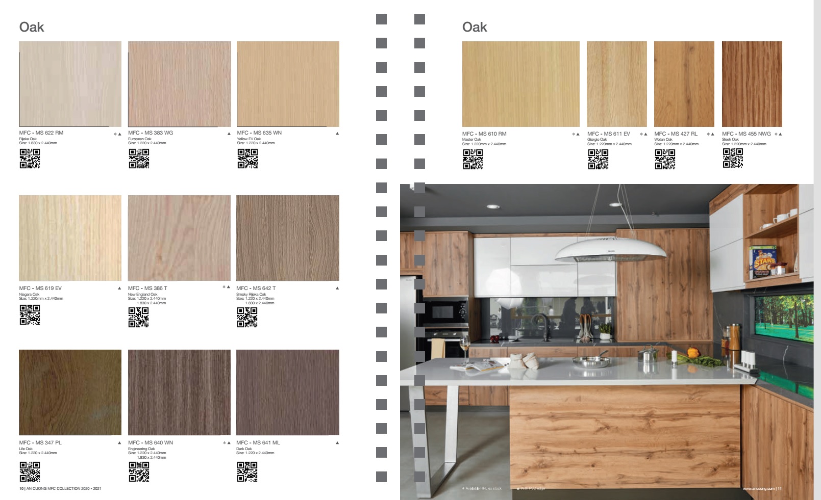 Bảng catalogue gỗ mdf 02