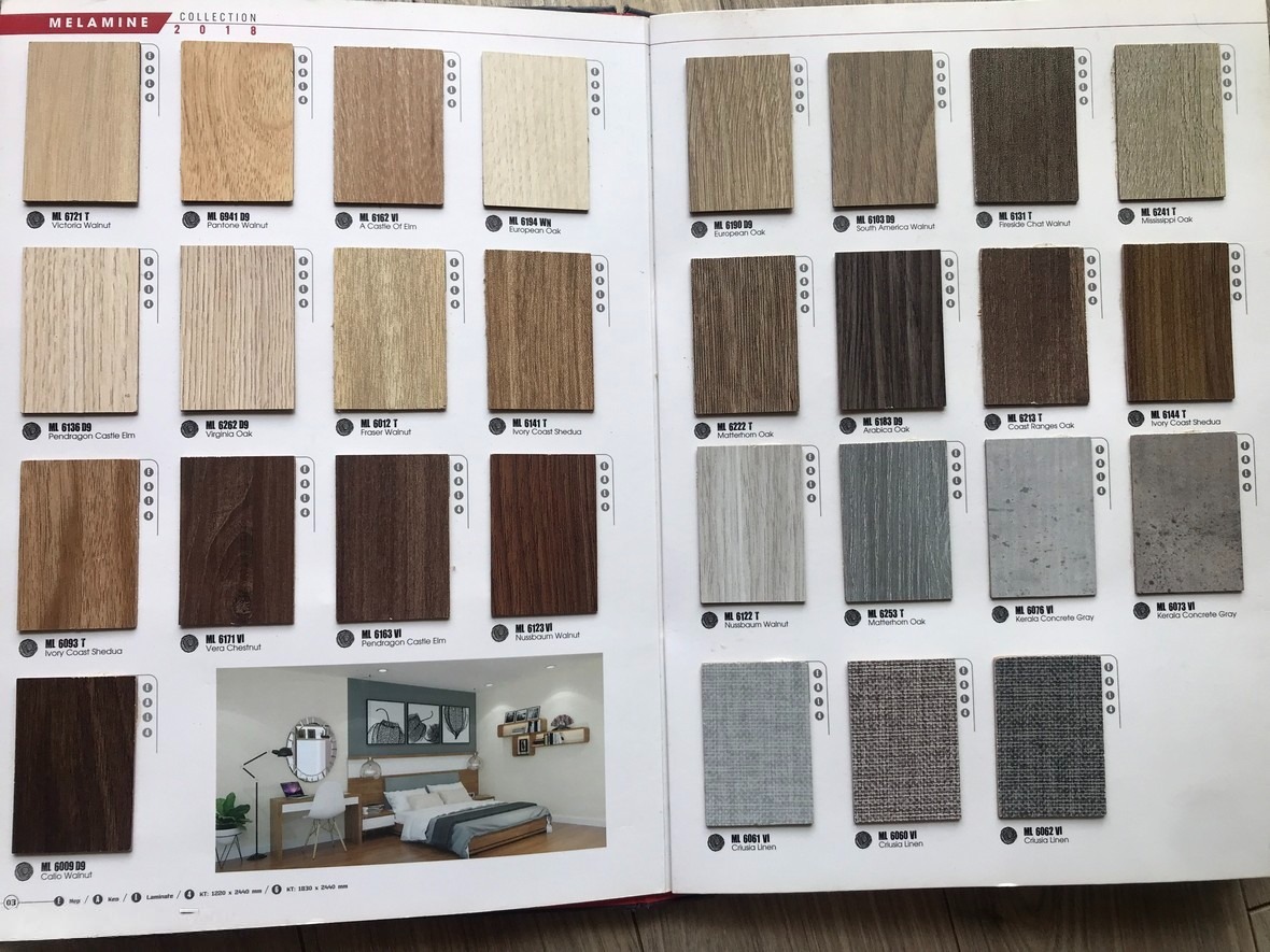 Bảng catalogue gỗ mdf 03