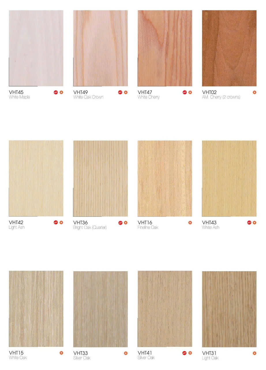 Bảng catalogue mã màu gỗ veneer 02 Bảng catalogue mã màu gỗ veneer 02