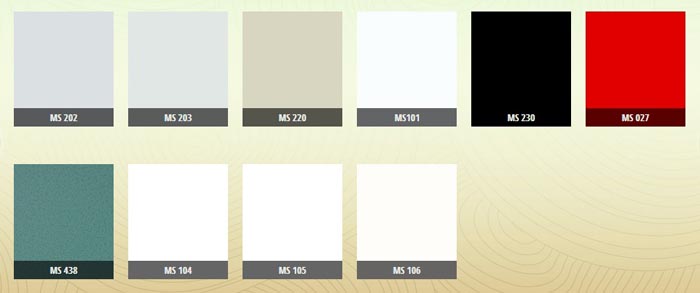 Bảng mã màu gỗ MDF tiêu chuẩn 03
