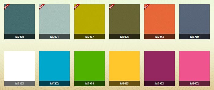 Bảng mã màu gỗ MDF tiêu chuẩn