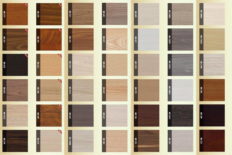 Bảng mã màu gỗ MDF