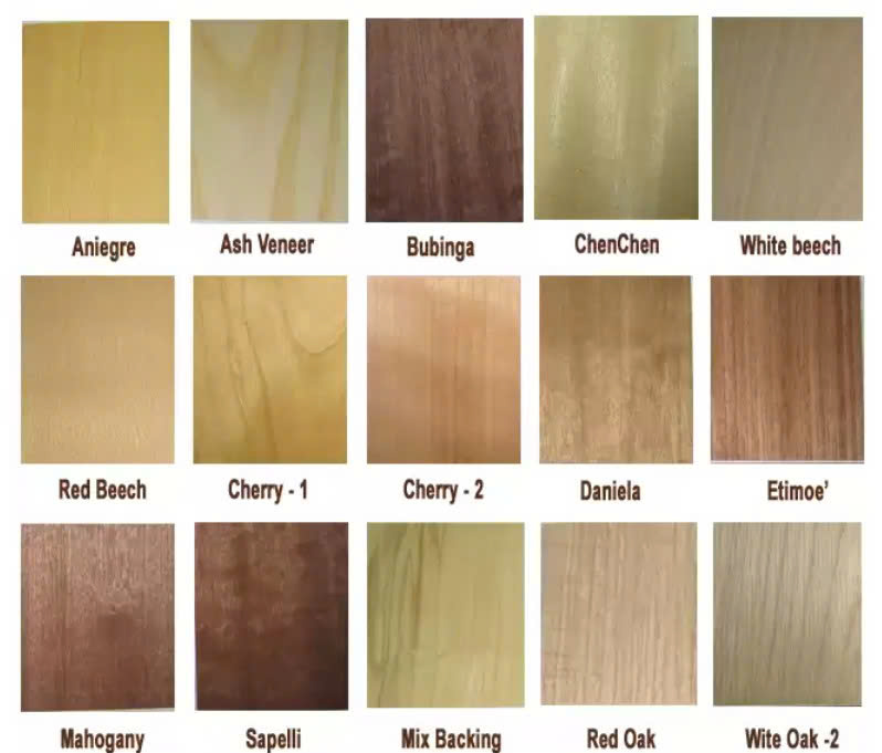 Bảng mã màu vân gỗ veneer 1 Bảng mã màu vân gỗ veneer 1