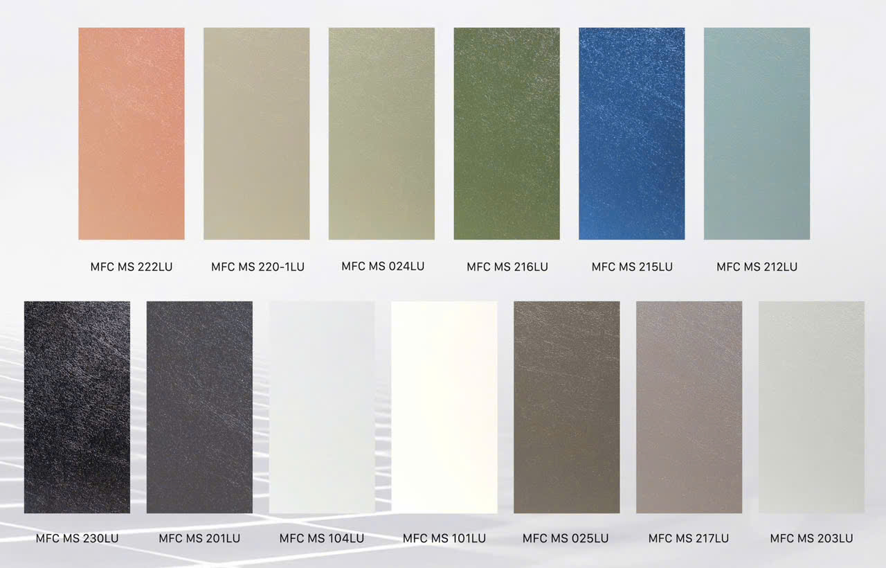 Bảng màu đơn sắc melamine