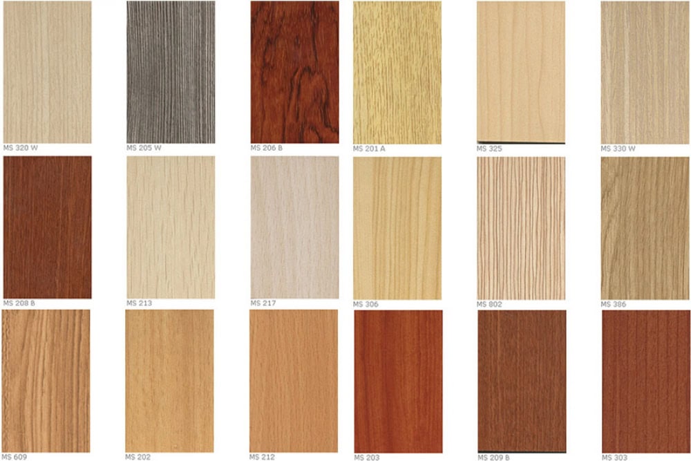 Bảng màu gỗ MDF tiêu chuẩn