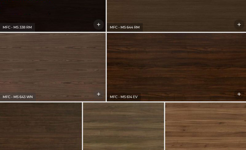 Bảng màu gỗ óc chó thường dùng Bảng màu gỗ óc chó thường dùng