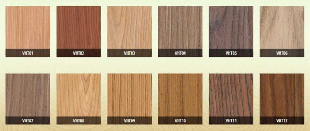 Bảng màu gỗ veneer Bảng màu gỗ veneer