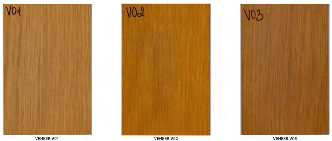 Bảng màu gỗ veneer sơn pu 01 Bảng màu gỗ veneer sơn pu 01
