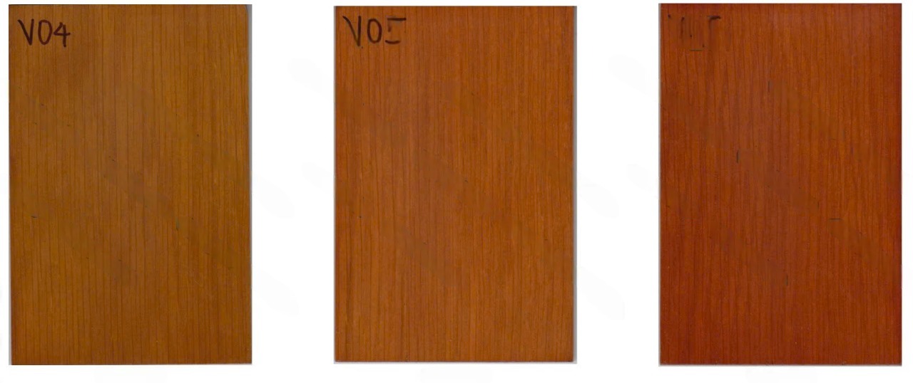 Bảng màu gỗ veneer sơn pu 02 Bảng màu gỗ veneer sơn pu 02