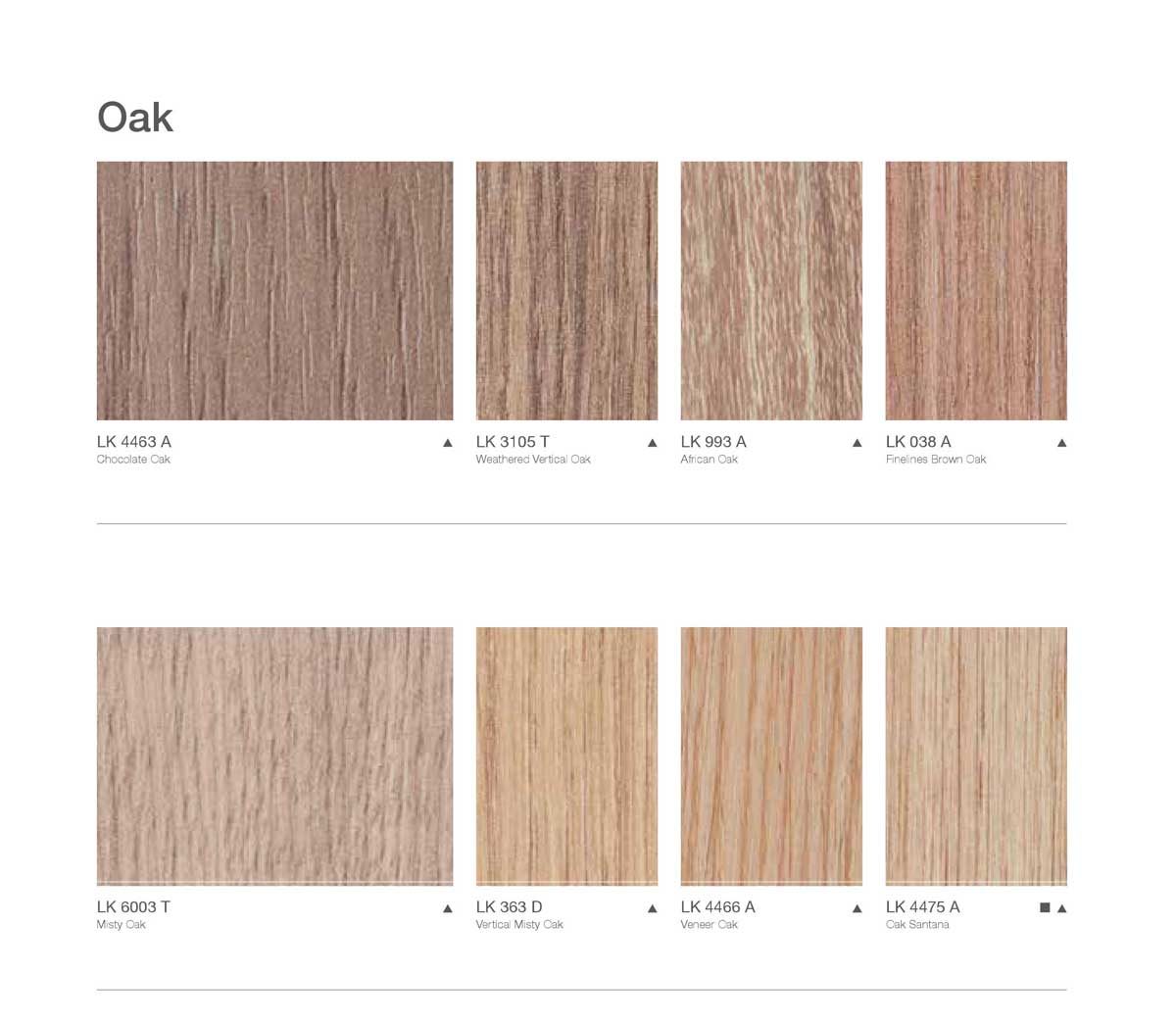 Bảng màu sàn gỗ laminate