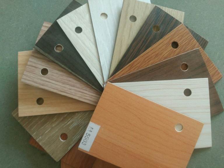 Bảng màu ván gỗ mdf phủ melamine