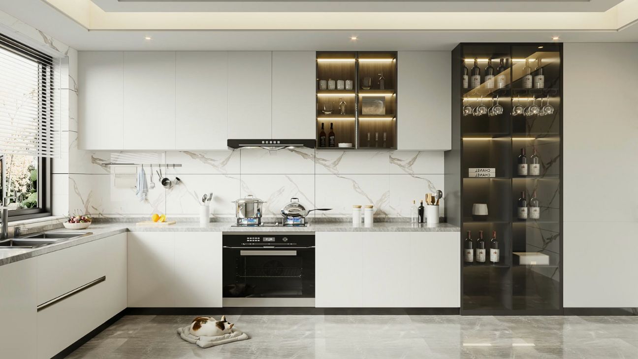 Bếp inox cánh kính xu hướng tương lai