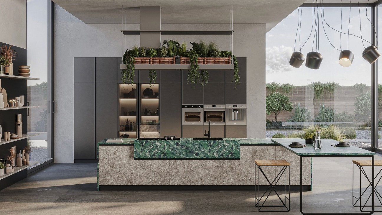 Bếp nhôm đẹp phong cách luxury đẳng cấp thượng lưu