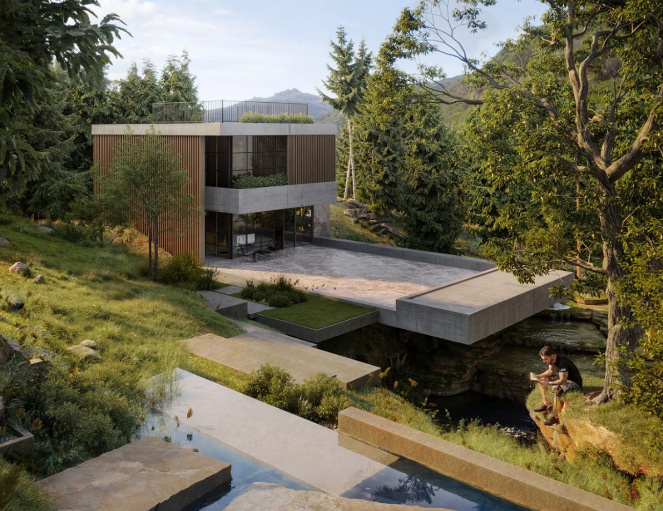 Thiết kế nội thất biệt thự nghỉ dưỡng đẹp, tinh tế và cao cấp 38 Biệt thự nghỉ dưỡng ven đồi