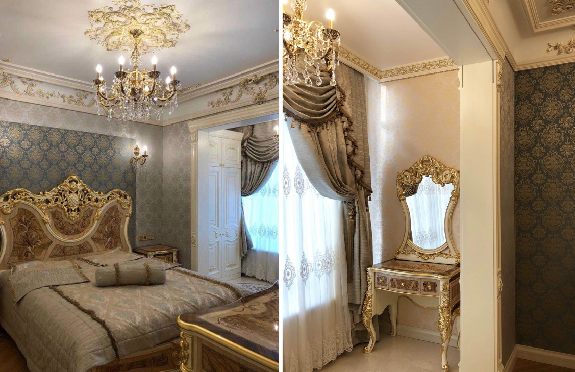 Chi tiết dát vàng – đặc trưng nội thất Baroque