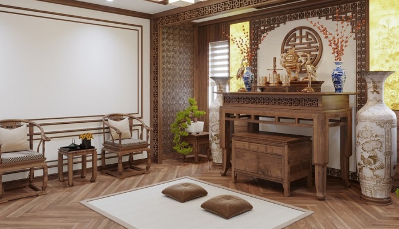 Cửa phòng thờ theo mệnh gia chủ