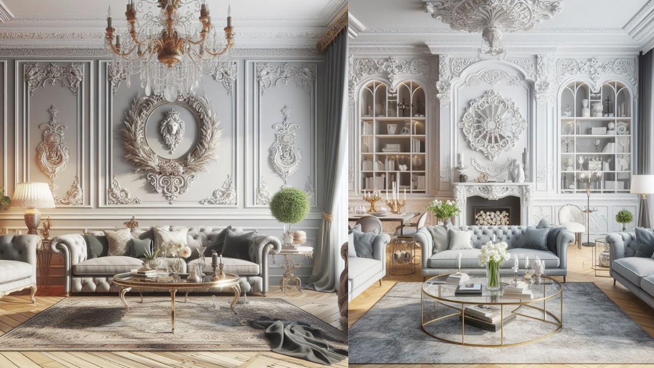 Đèn chùm pha lê đặc trưng trong nội thất phong cách Victorian