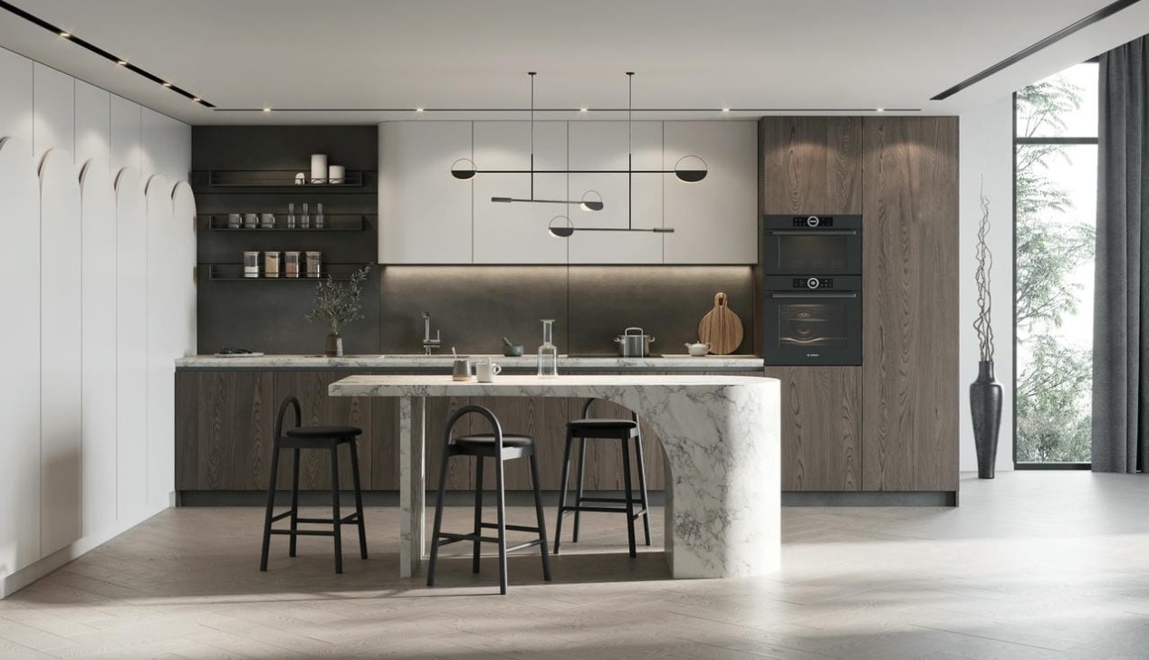 Độ bền tủ bếp gỗ công nghiệp melamine