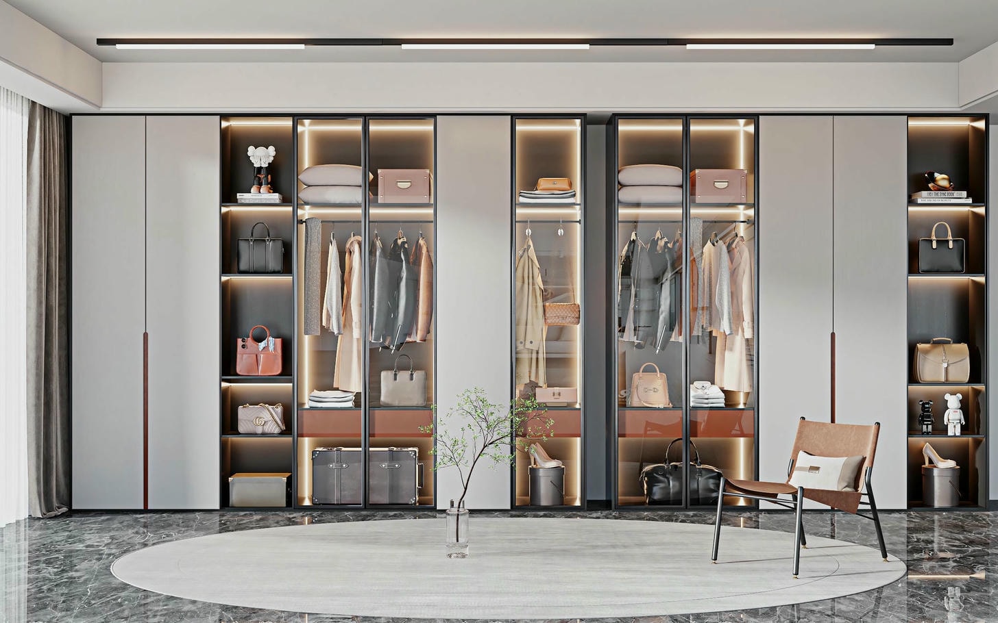 Gợi ý thiết kế tủ áo biệt thự tân cổ điển Gợi ý thiết kế tủ áo biệt thự tân cổ điển