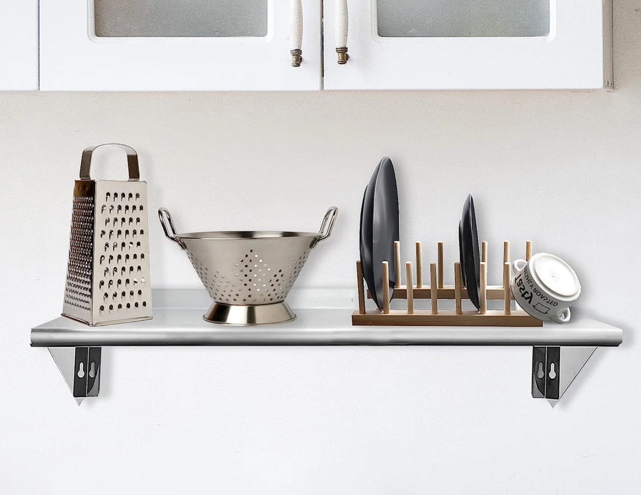 Kệ inox tiện lợi cho tủ bếp