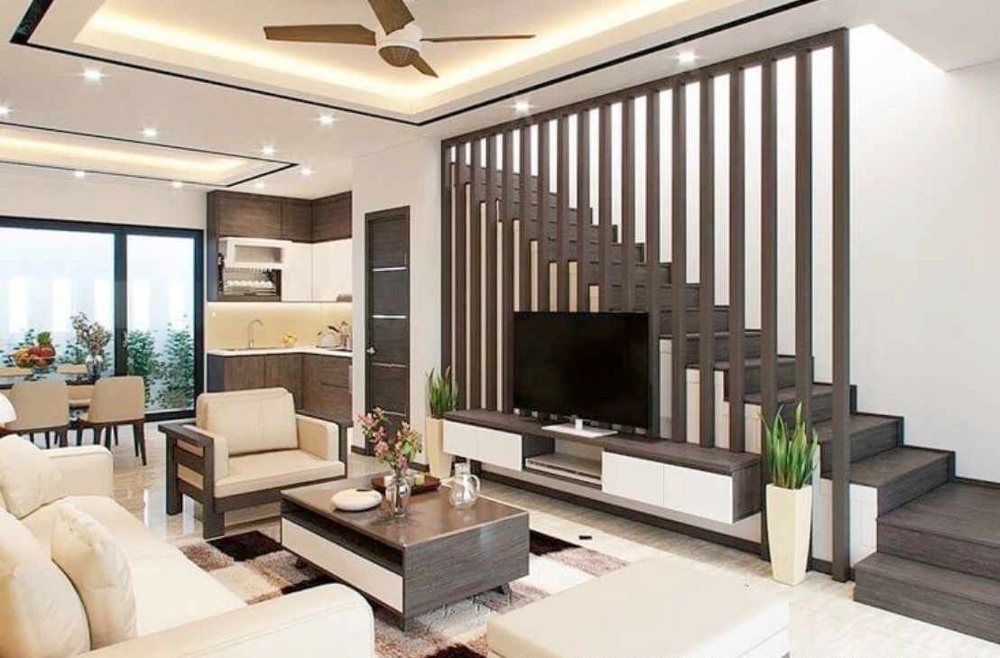 Kệ tivi gầm cầu thang đẹp xu hướng