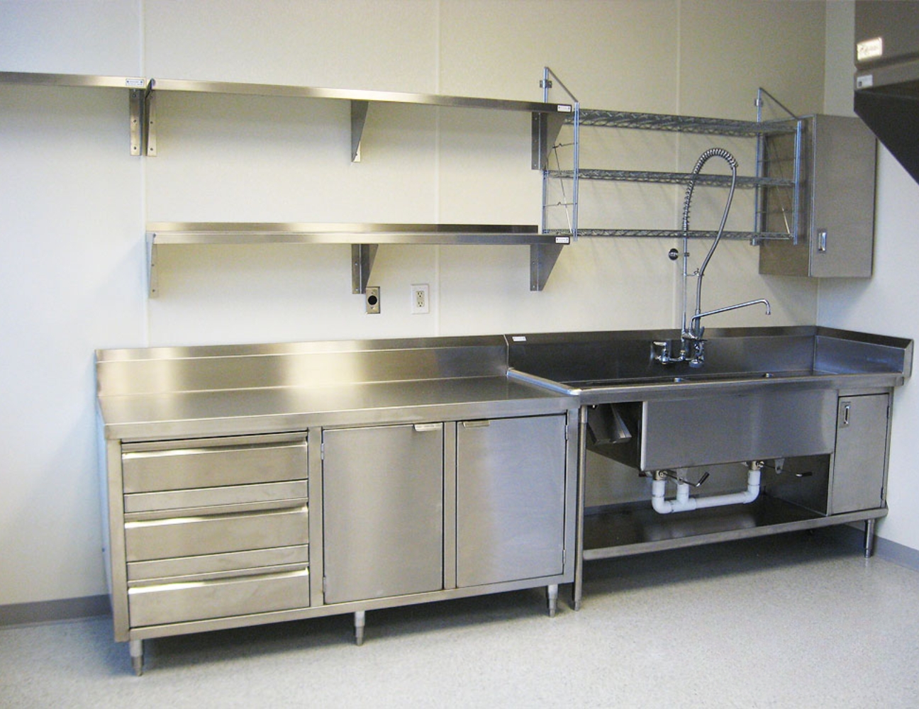 Kệ treo tường inox tủ bếp