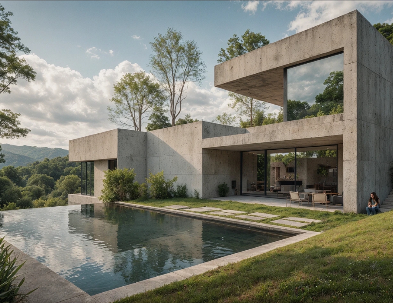 Thiết kế nội thất biệt thự nghỉ dưỡng đẹp, tinh tế và cao cấp 33 Không gian mở biệt thự nghỉ dưỡng