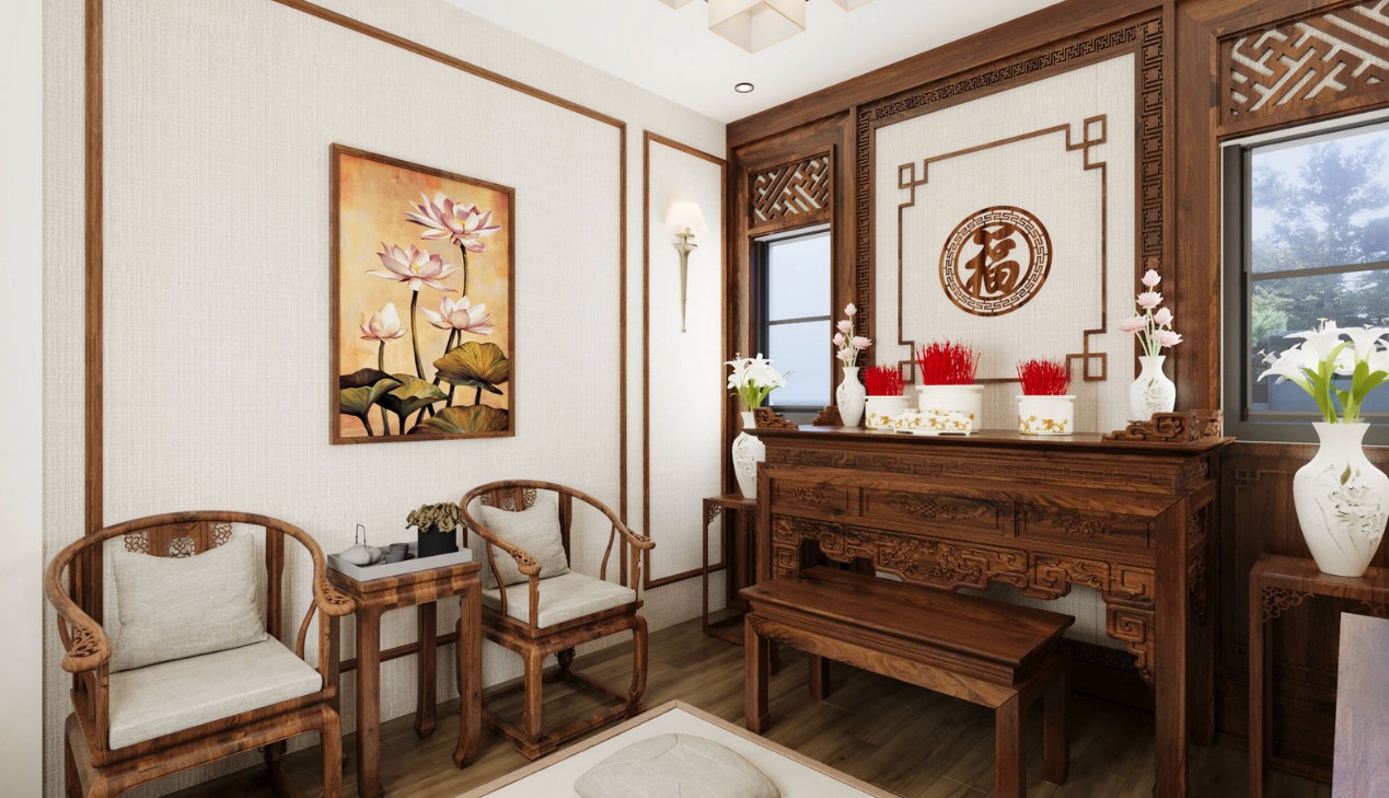 Kích thước cửa phòng thờ chuẩn