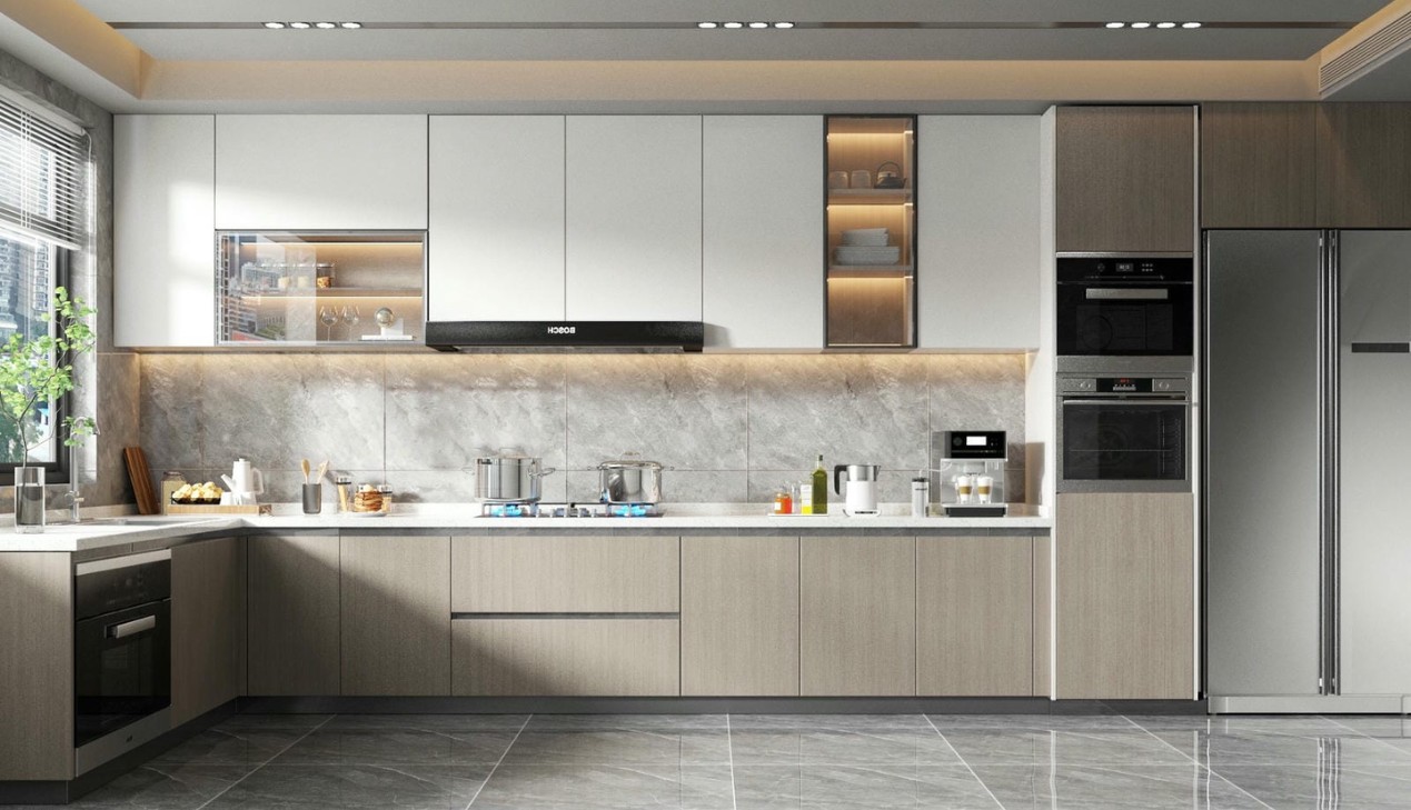 Kích thước tủ bếp gỗ công nghiệp melamine tiêu chuẩn