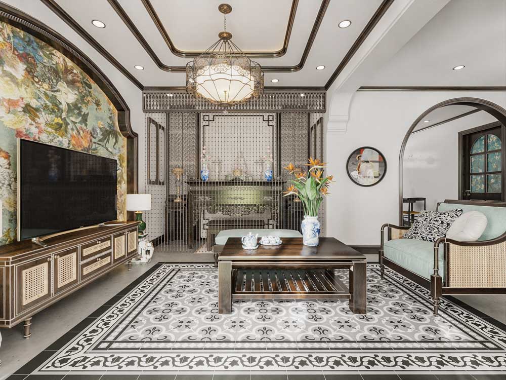 Kiểu thiết kế nội thất phong cách indochine