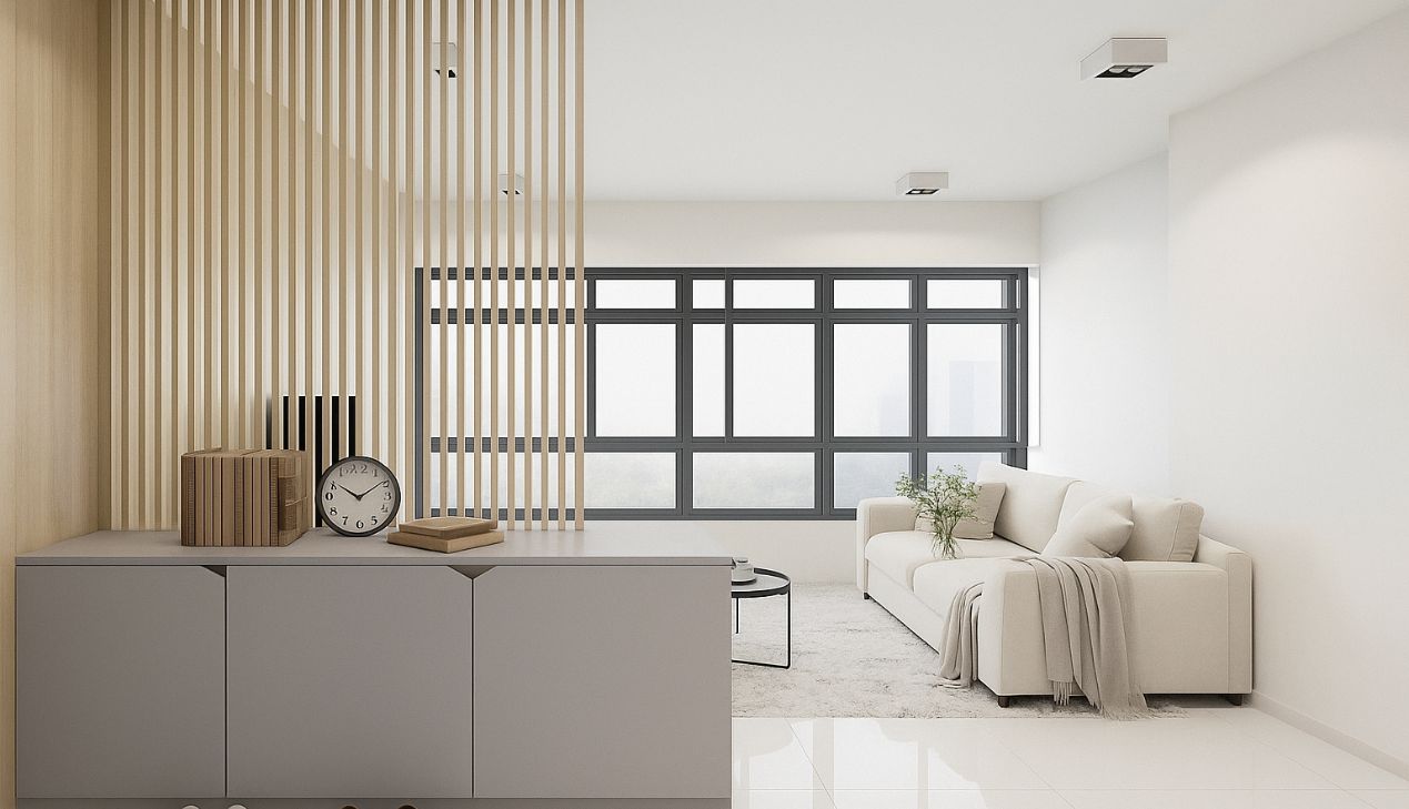 Mẫu kệ vách ngăn hiện đại