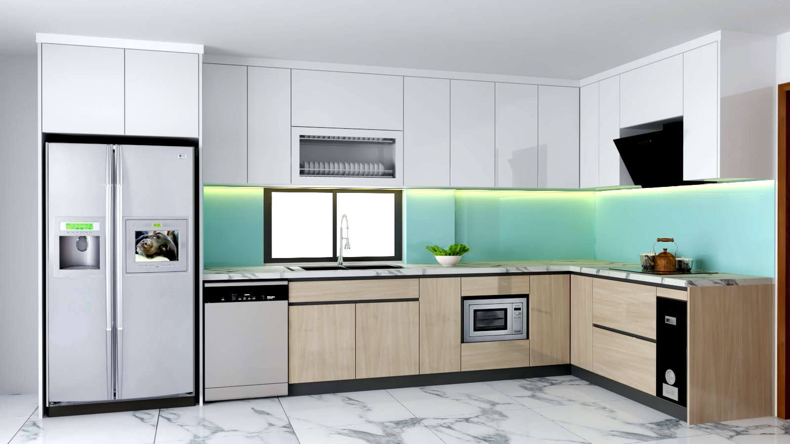 Màu sắc tủ bếp picomat