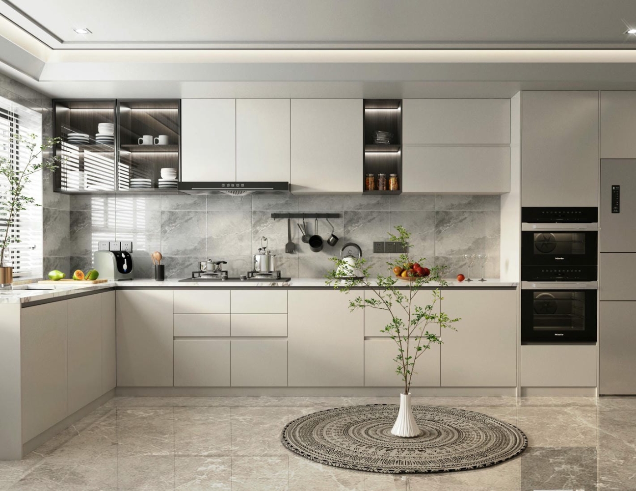 Mẫu tủ bếp composite phổ biến