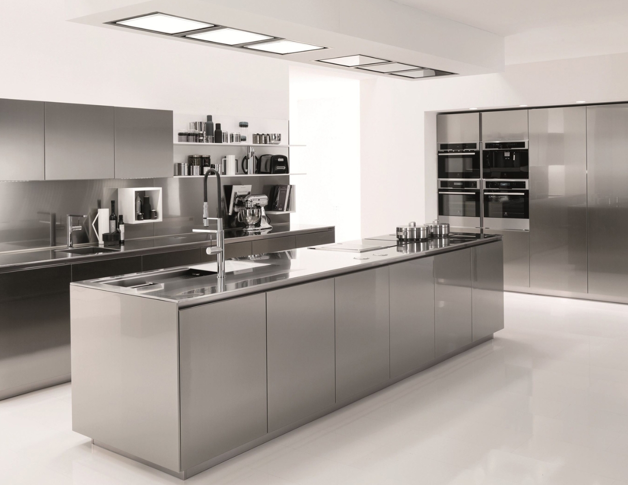 Mẫu tủ bếp inox đẹp