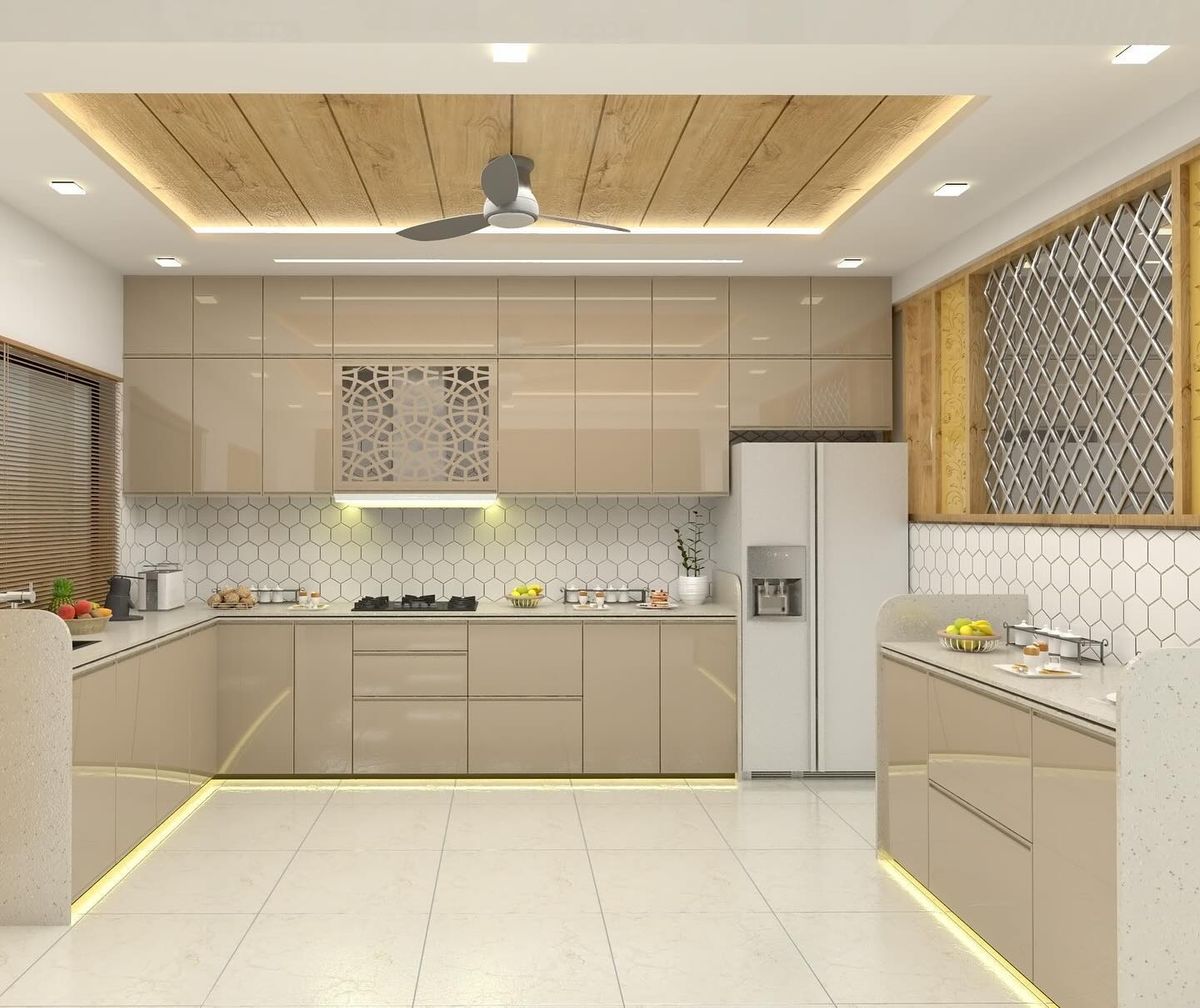 Mẫu tủ bếp nhôm cánh kính nhà cấp 4 Mẫu tủ bếp nhôm cánh kính nhà cấp 4