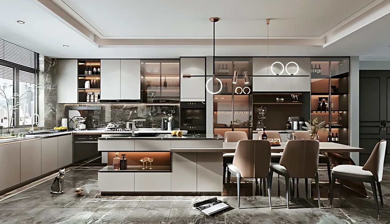 Mẫu tủ bếp nhựa acrylic Mẫu tủ bếp nhựa acrylic