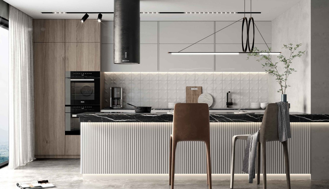 Mẫu tủ bếp nhựa đẹp Mẫu tủ bếp nhựa đẹp