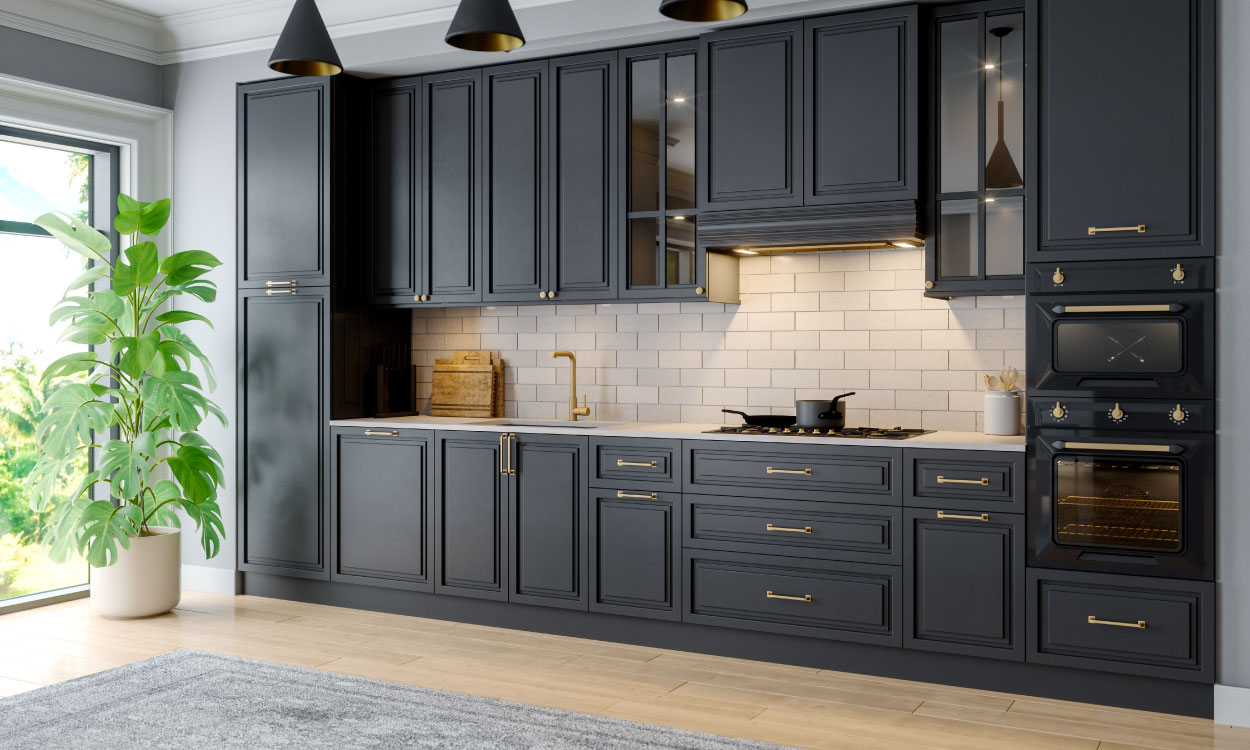 Mẫu tủ bếp tân cổ điển đẹp