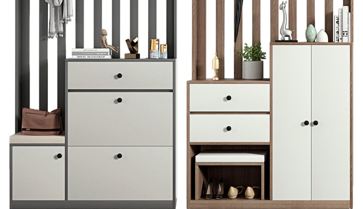 Mẫu Tủ Đựng Dép Bằng Gỗ