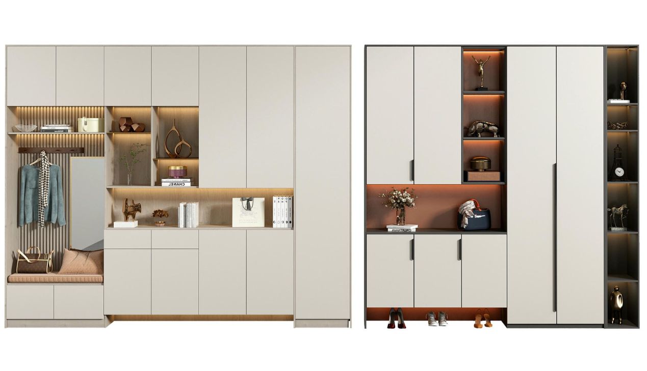 Mẫu tủ giày đơn giản Mẫu tủ giày đơn giản