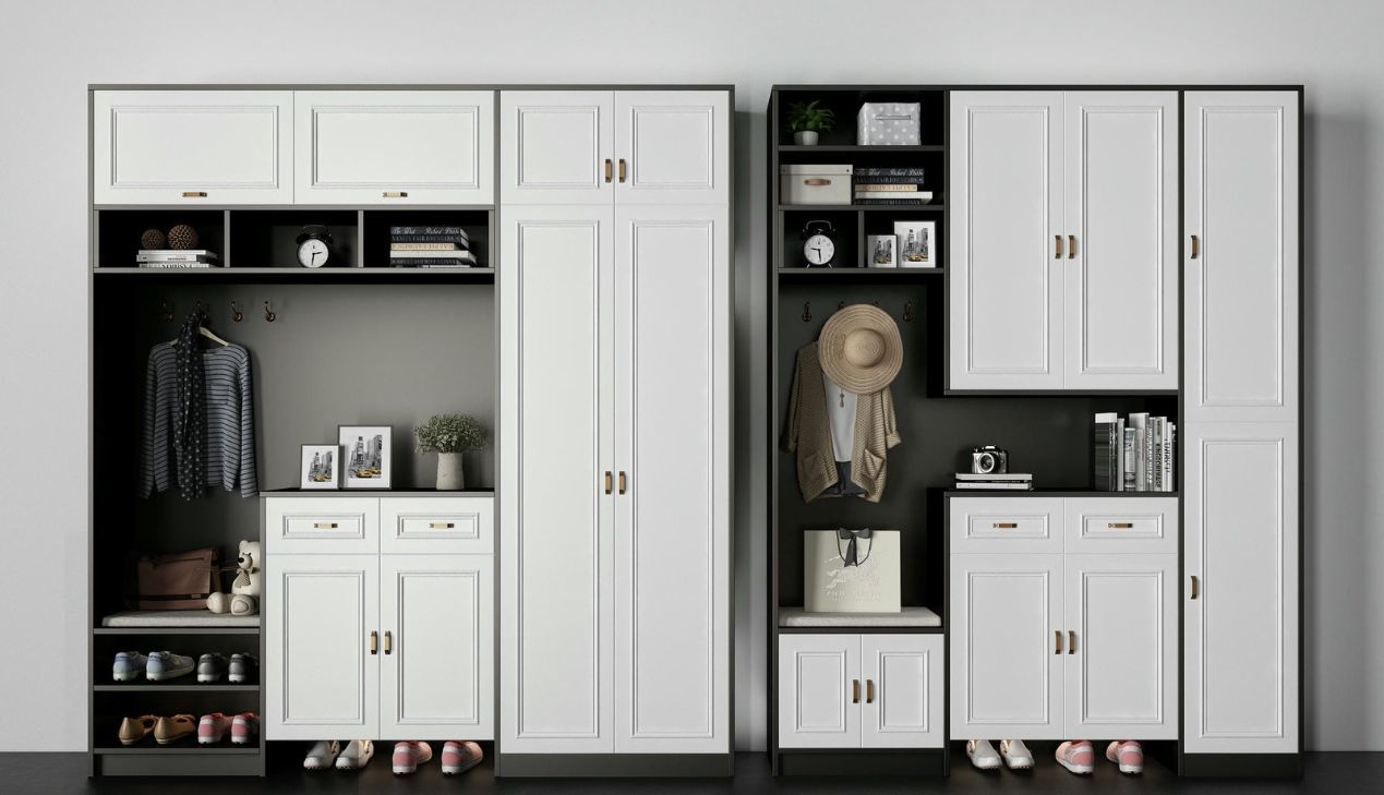 Mẫu Tủ Giầy Gỗ Công Nghiệp
