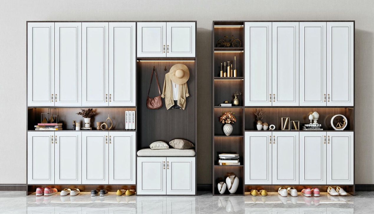 Mẫu Tủ Giày Gỗ Tự Nhiên Tiện Lợi