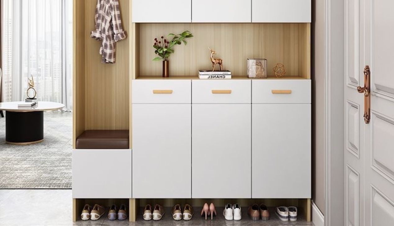 Mẫu tủ giày kịch trần đẹp