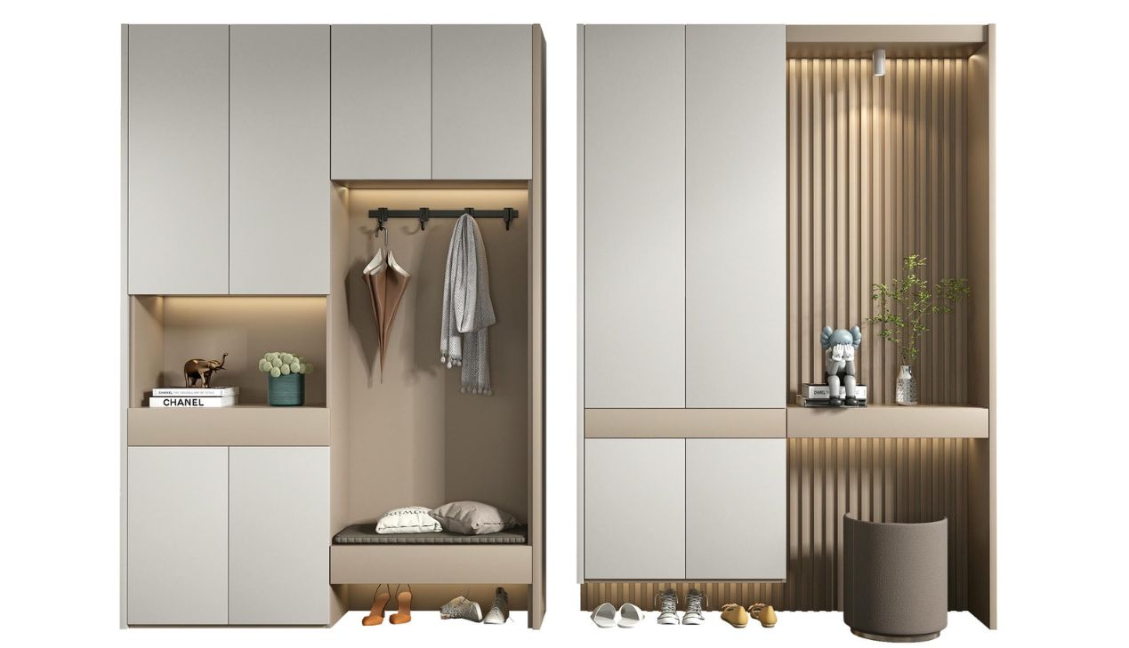 Mẫu tủ giày phong cách Hàn Quốc Mẫu tủ giày phong cách Hàn Quốc