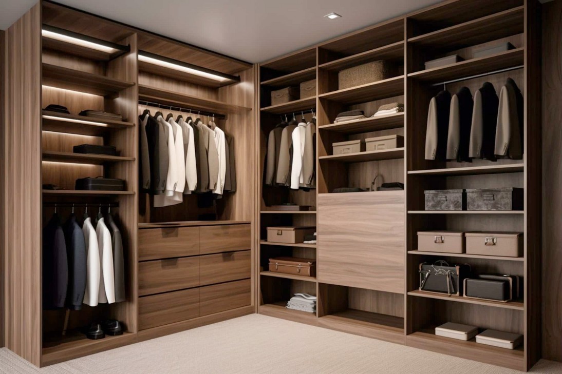 Mẫu tủ gỗ quần áo đẹp phong cách luxury Mẫu tủ gỗ quần áo đẹp phong cách luxury