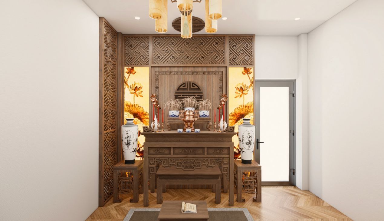 Nội thất phòng thờ cổ điển