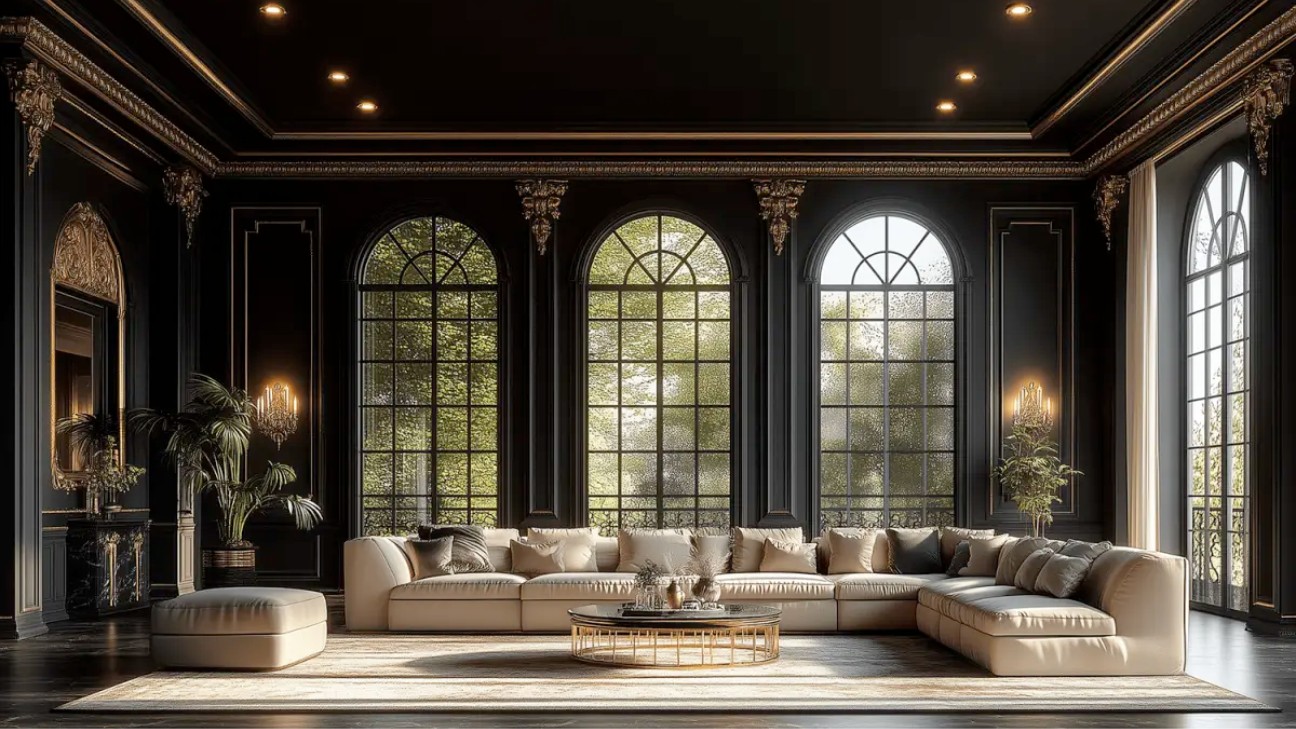 Phối cảnh nội thất cổ điển theo lối Gothic